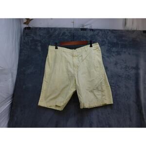 Vineyard Vines Shorts Mens 35 Yellow Chino Cotton Canvas Pockets 11 Inseam